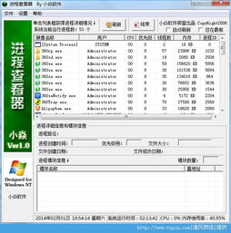 小焱進(jìn)程查看器 v1.0 綠色版 高效系統(tǒng)進(jìn)程查詢軟件